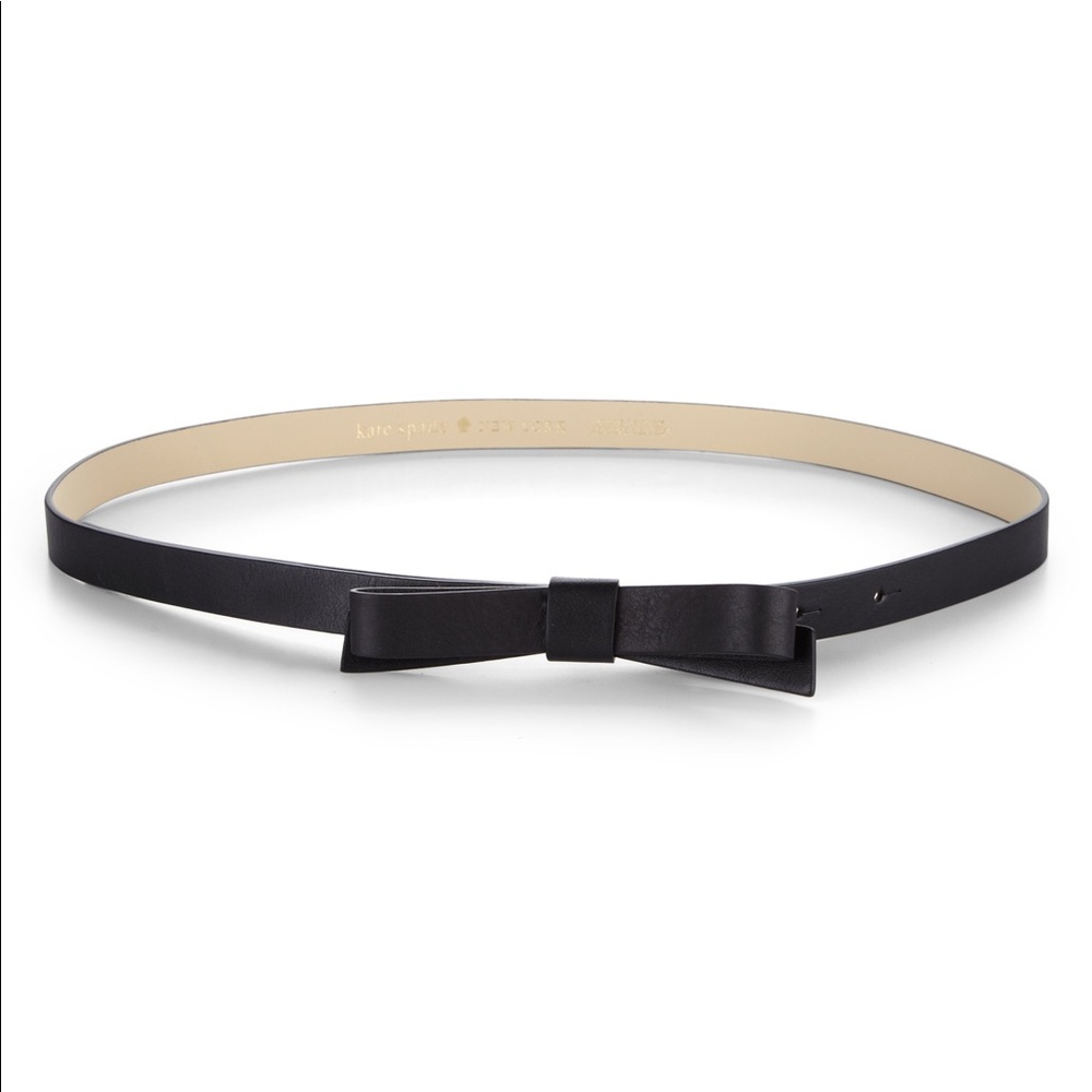 Matte Leather Kate Spade Skinny Belt